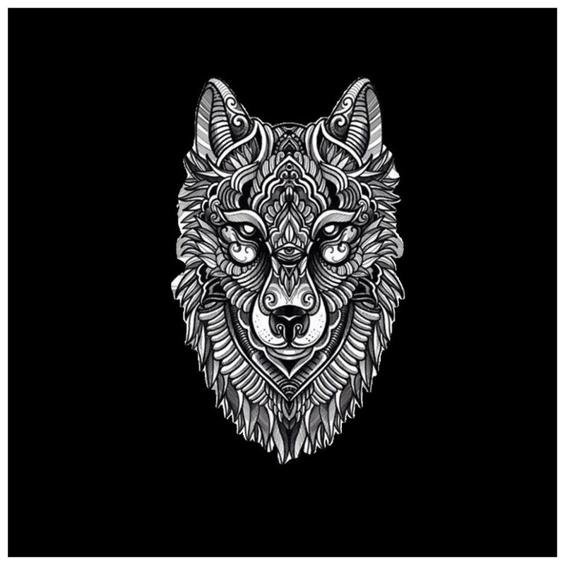 Wolf tattoo sketch