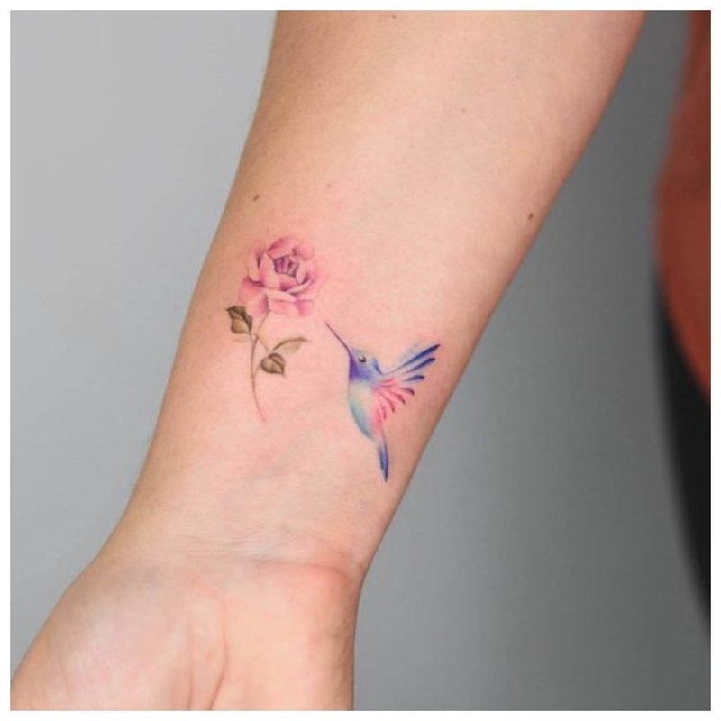 Delicate wrist tattoo