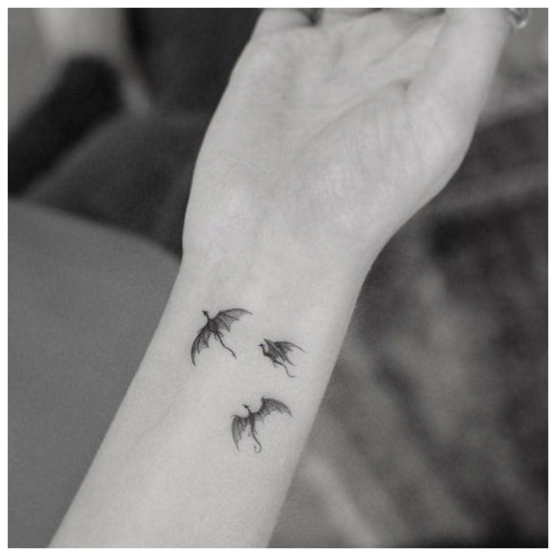 Birds - wrist tattoo