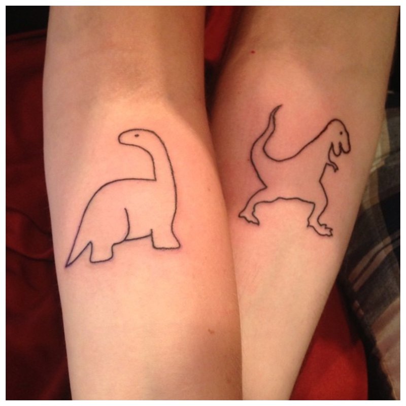 Animal tattoo for lovers