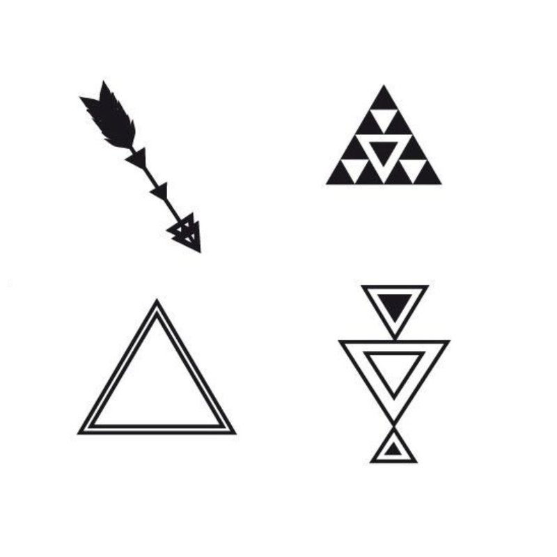 Geometric sketches for mini tattoos.