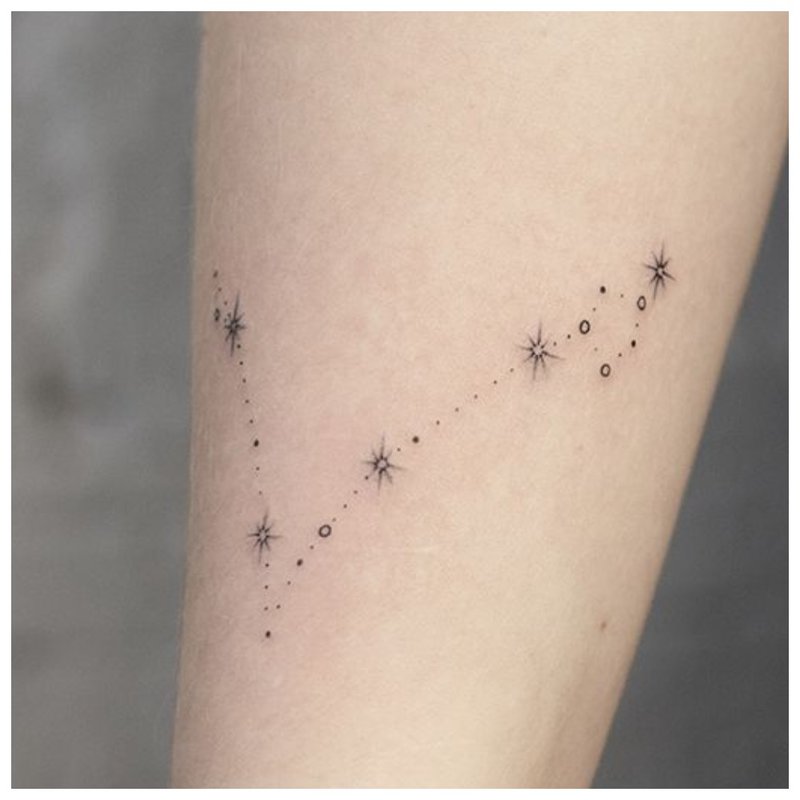 Space theme for tattoo