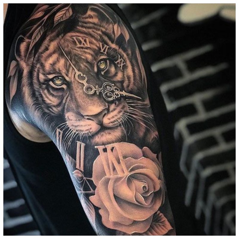 Animal tattoo on a man's arm