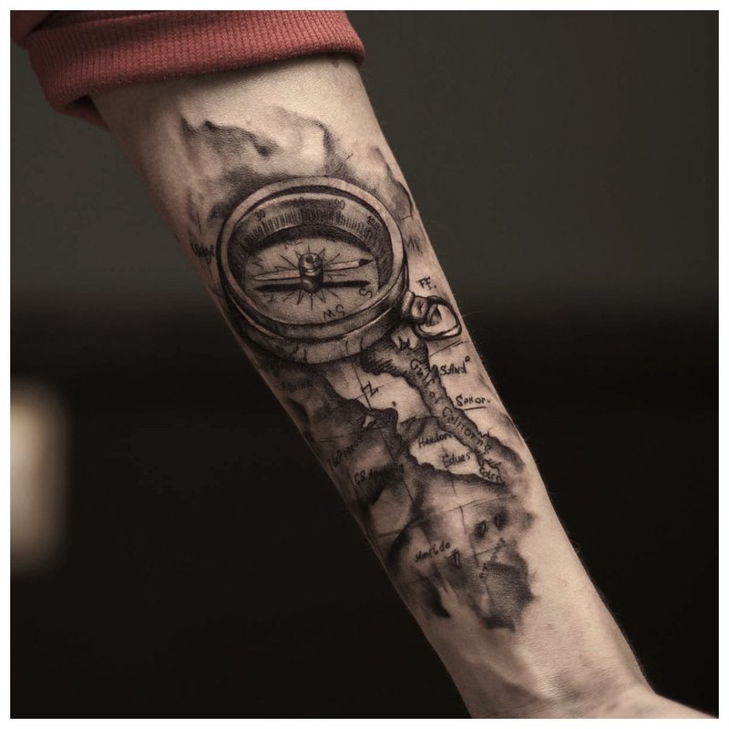 Tattoo on the forearm of a man