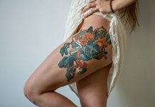 Beautiful hip tattoo