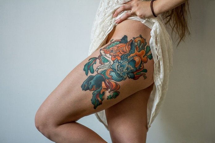 Beautiful hip tattoo