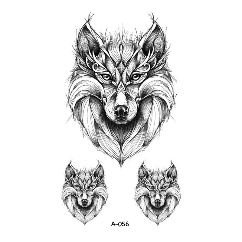 Wolf sketch for tattoo