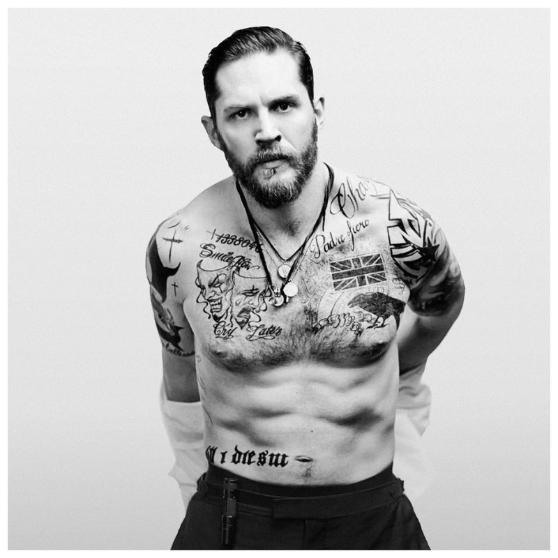 Actors chest tattoos