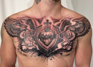 Tattoo on a man's chest